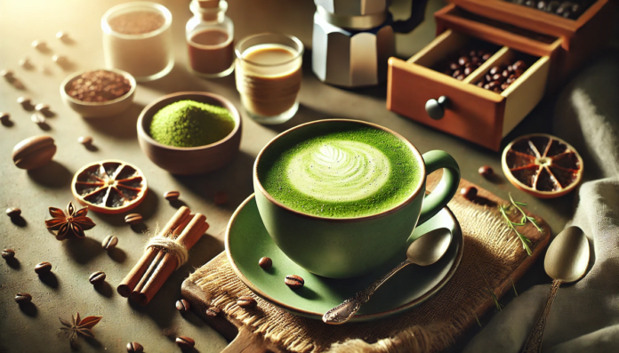 filżanka zielonej kawy