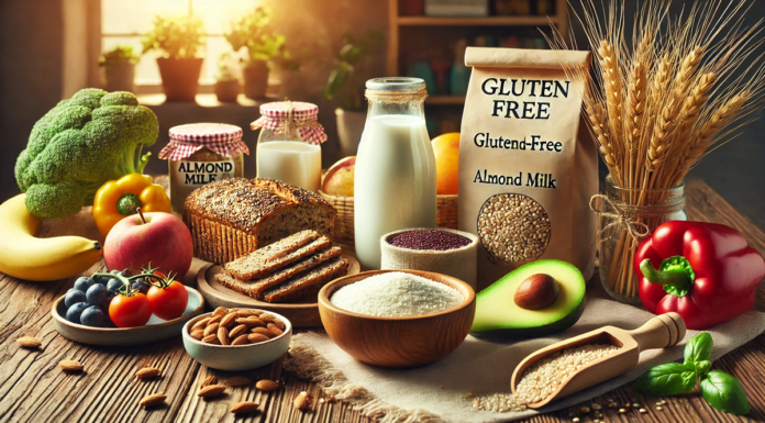 Zdrowe produkty dla alergików – jak szukać, jak wybierać? zdrowe produkty żywnościowe dla alergikó leżą na blacie