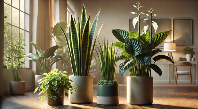 Rośliny doniczkowe – które wybrać do domu? zielone rośliny w doniczkach stoją na podłodze