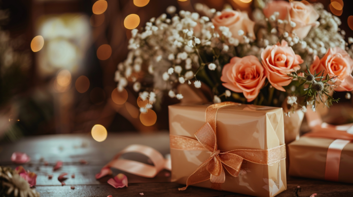 prezent i kwiaty na ślub