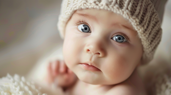 Wyprawka dla niemowlaka: wózek, nosidełko, komoda kąpielowa z przewijakiem… Co jeszcze musisz kupić, zanim urodzi się dziecko? niemowlę w czapeczce