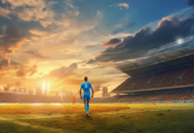 Jaki jest najlepszy piłkarz na świecie? piłkarz na murawie stadionu